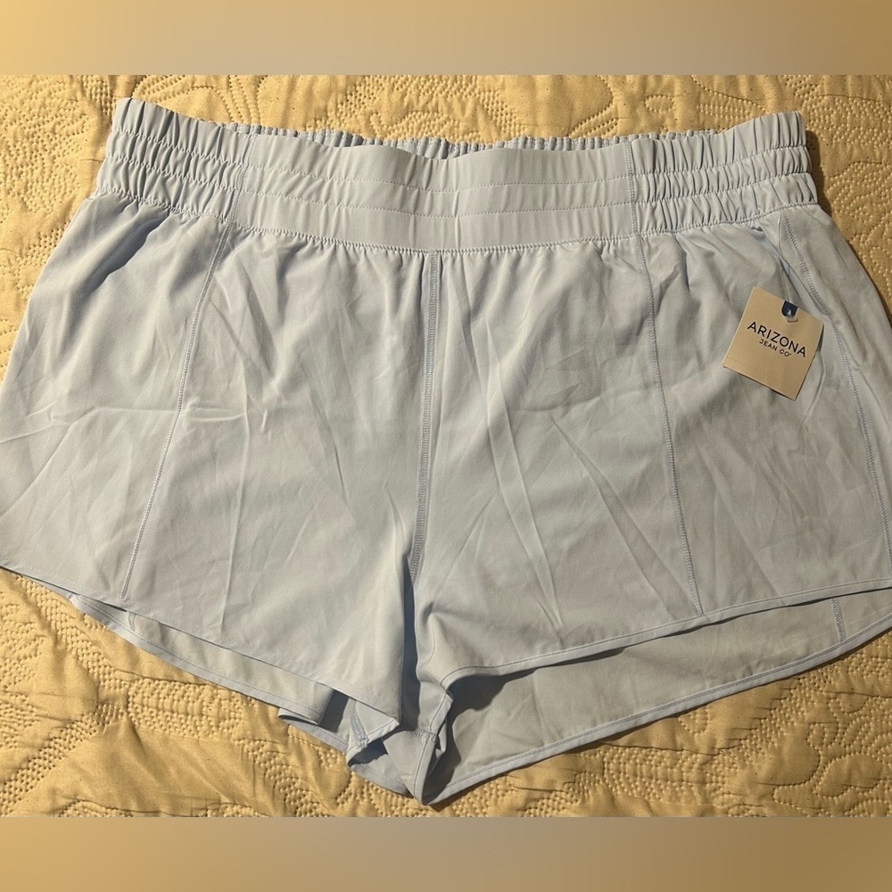 Arizona Jean Company Women's Sky Blue Athletic Shorts
